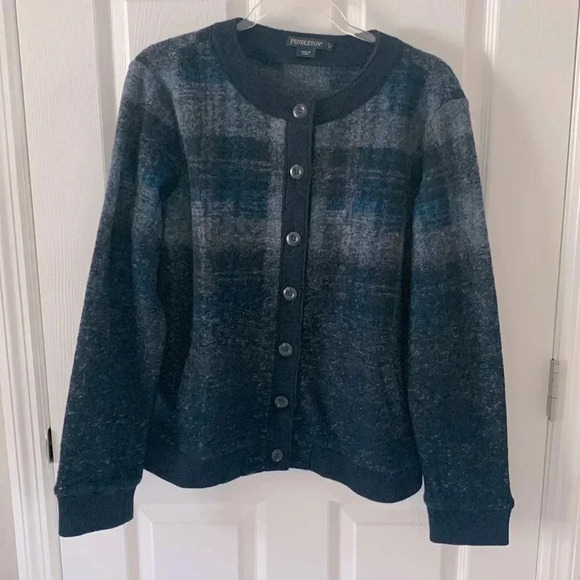 NWOT Pendleton button front wool cardigan - Picture 1 of 8